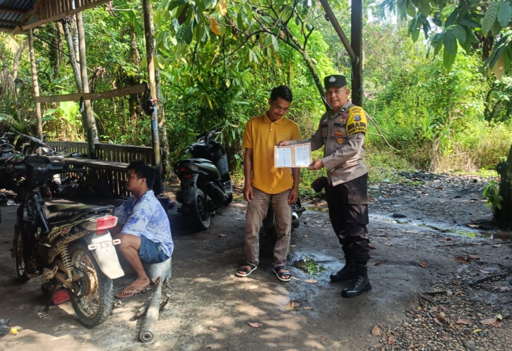 Polsek Kuantan mudik Lakukan Giat Preemtif dan Preventif Cegah Karhutla di Desa Banjar Padang